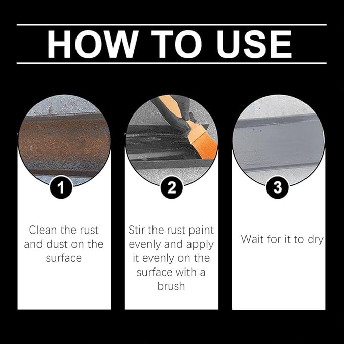 Pintura anticorrosiva para metal con pincel (100 g), convertidor de óxido y restaurador de superficies - additional image 1